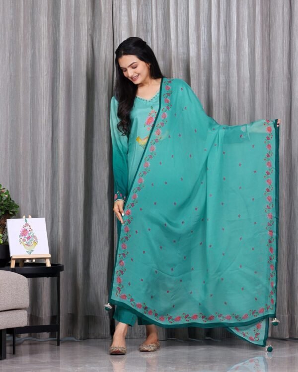 Chidiya - Sapphire Blue 3 Pcs Set
