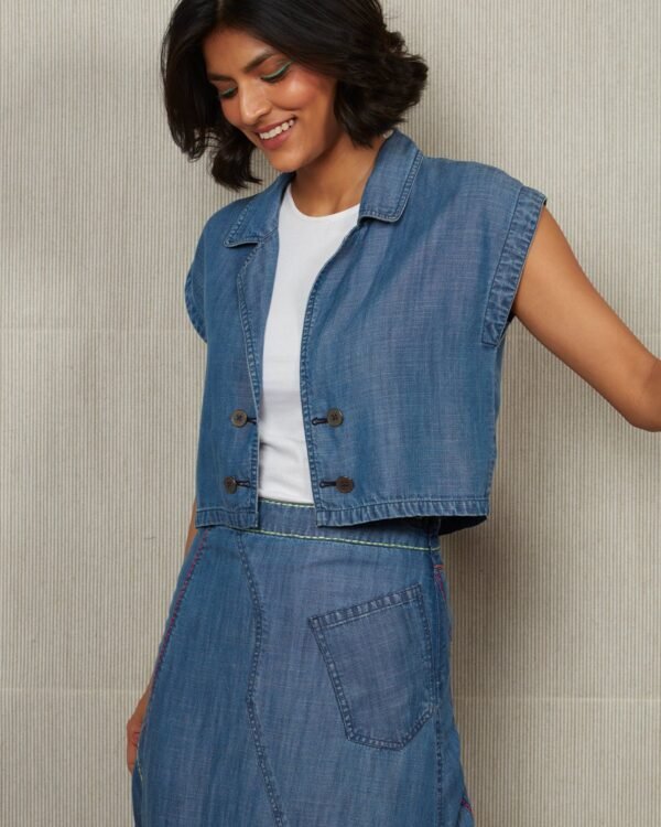 Out And About Denim Vest