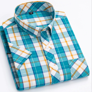 Men's Slim Fit Cotton Checked Casual Shirt