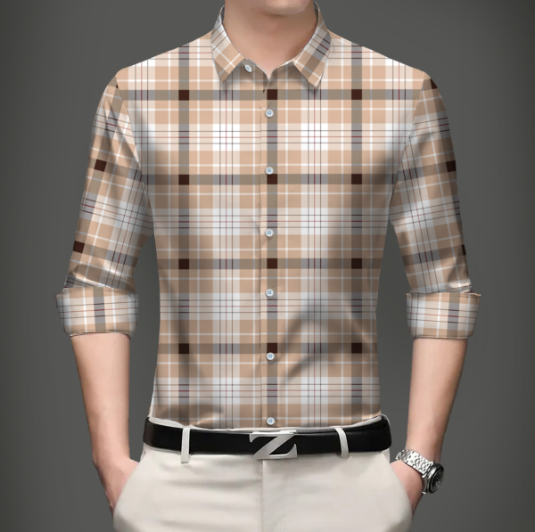 Men's Premium Cotton Check Shirt
