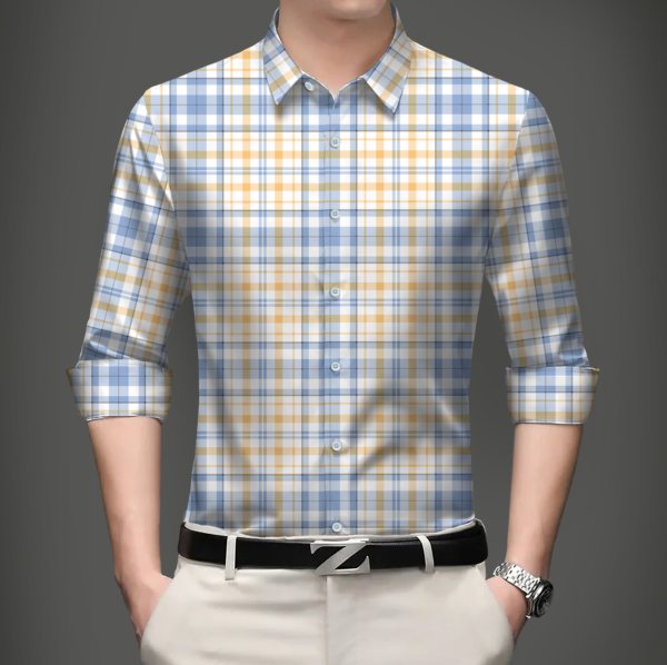 Men's Premium Cotton Check Shirt