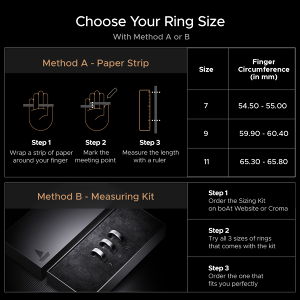 Smart Ring Sizing Kit Smartwatch