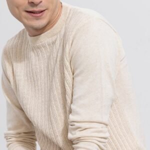 Cordial Cream Ribbed T-shirt