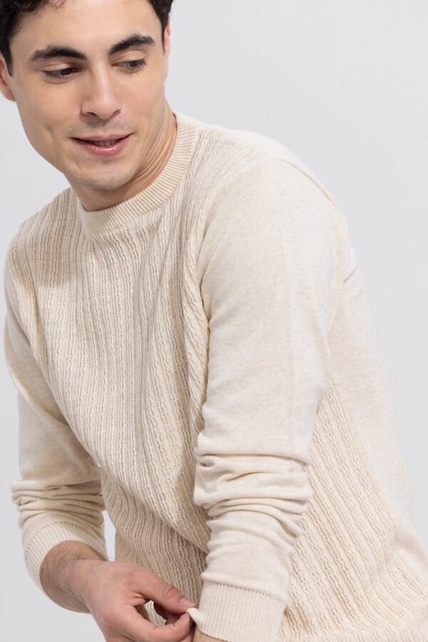 Cordial Cream Ribbed T-shirt