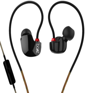 Nirvanaa Uno | Wired Earphone With Mic, 8Mm Drivers, Superior Coated Cable, .5Mm Angled Jack, Secure Fit