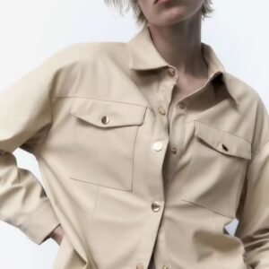 Vintage PU Leather Jacket