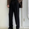 Men Semi Formal Straight Fit Korean Pants