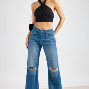 Blue Urban Rip Women's Wide Jeans