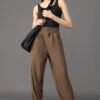 Hazelwood Pleated Women's Straight Korean Pants