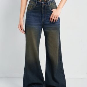 Desert Blue Dust Wide Leg Jeans