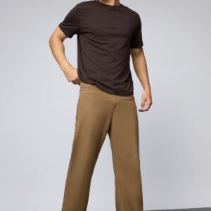 Golden Brown Men's Wide Leg Jeans