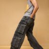 Lead Grey Utility Men's Baggy Cargo