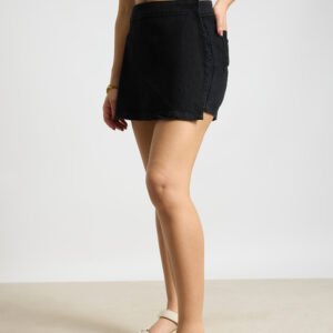 Charcoal Charm Women's Denim Skort