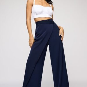 Navy Peony Pareo Korean Pants