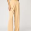 Golden Glow Pleated Straight Korean Pants