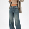 Rust Dusk Fade Wide Leg Jeans