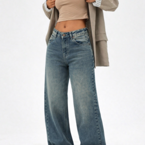 Rust Dusk Fade Wide Leg Jeans
