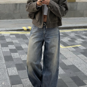 Fade Dusk Blue Wide Leg Jeans