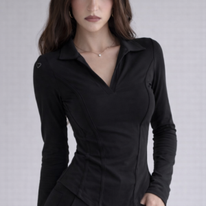 Princess Seam Collared Top