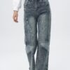 Reform Cut Structured Straight Jeans