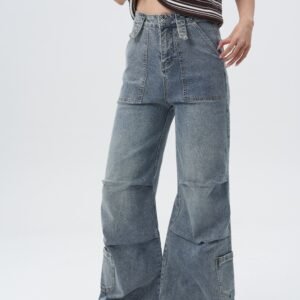 Oldschool Utility Wide Leg Jeans