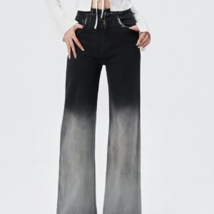 Bare Edge Ombre Wide Leg Jeans