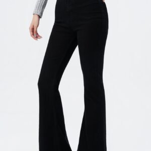 Black Ultra High Rise Flare Jeans