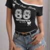 Speed Over Limit Off Shoulder Top