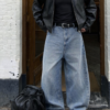 Glitch Blue Japan Baggy Jeans