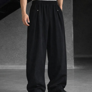 Finest Overlap Pleated Barrel Joggers
