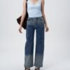Shadow Indigo Ombre Straight Jeans