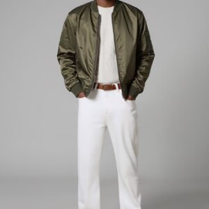 Urban White Men's Slim Straight Jeans