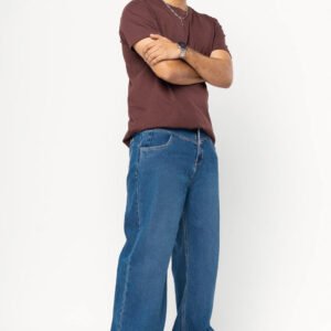 Blue Fish Cut Men's Straight Jeans