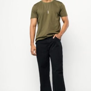 Black Men's Wide Jeans