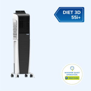 Uksha Diet 3D 55i+ | Tower Cooler with Remote & Pop-up Display