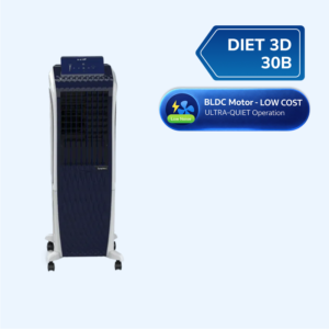 Uksha Diet 3D 30B BLDC | Energy-Saving Tower Cooler with Magnetic Remote