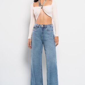 Gradient Tide Blue Wide Jeans