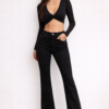 Black Bootcut Flare High Waist Jeans