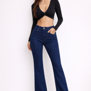 Dark Blue Bootcut Flare Jeans