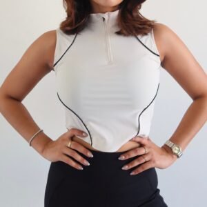 Sculpt Zip Up Top