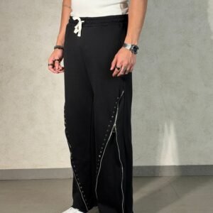 Studded Zip Unisex Joggers