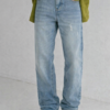 Old Stone Blue Straight Fit Jeans