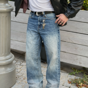 Sobo Blue Fade Baggy Jeans