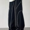 Contrast Curve Baggy Joggers