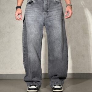 Stoned Grey Japan Baggy Jeans