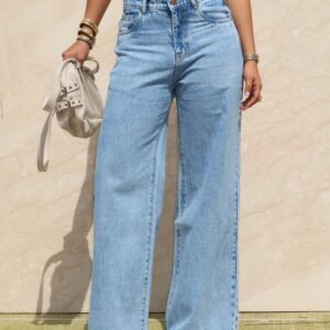Malibu Blue Fade Wide Jeans