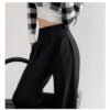 Pleated Detail High Waist Pants