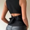 Peek and Tie Backless Top