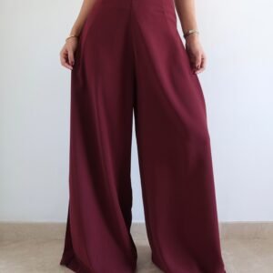 Soft Structure Side Draped Trousers