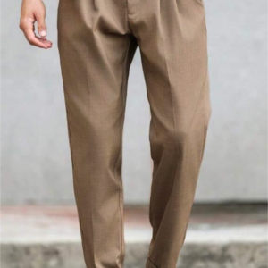 Refined Tailored Pleat Linen Pants